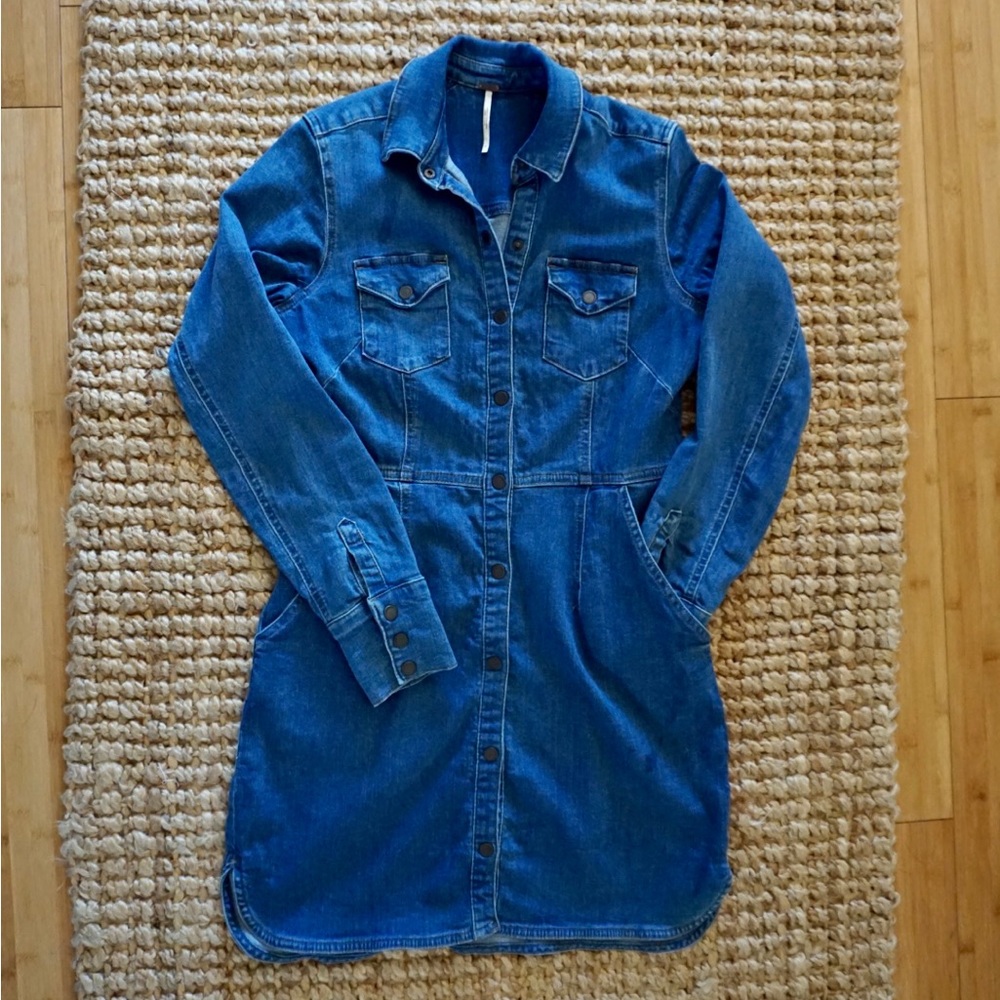 Free People Dynomite Denim Dress